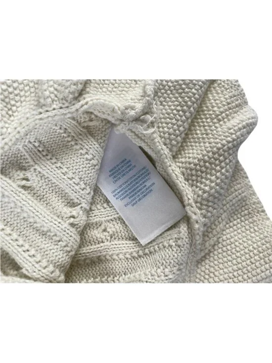 Polo Ralph Lauren Baby Girl Cable-Knit Peplum Sweater 12M - Picture 3 of 5